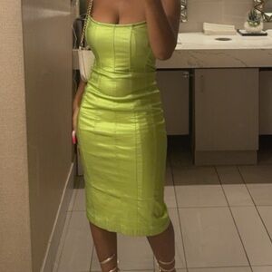 Strapless Green Akira Dress